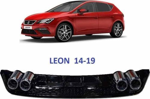 Seat Leon 4 Egzoz görünümlü difüzör gri 2014-2019 arası modeller