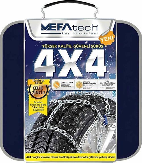 Mefatech 245/60x15 kar patinaj zinciri 4X4 Jeep ve Minibüslere Uyumlu No:1050