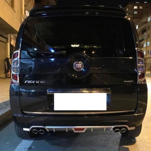 Fiat Fiorino uyumlu arka tampon altı difüzör Siyah tüm modeller