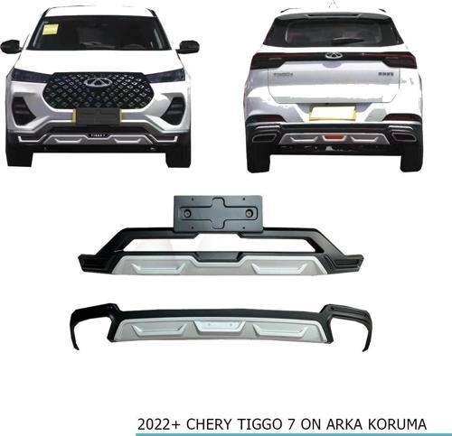 Cherry Tiggo 7 Ön-Arka Tampon Koruması  2022+ Sonrası Uyumlu