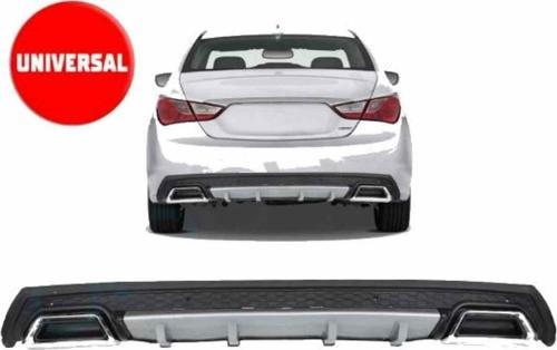 Vw Polo 6R uyumlu arka tampon altı difüzör Gri Kare Tip 2009-2017 arası