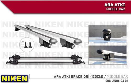 Araç üstü ara atkı tavan barı bagaj brace gri 130 cm