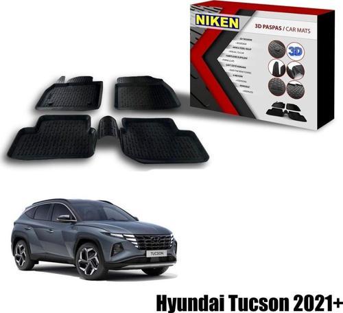 Hyundai Tucson Havuzlu 3D Paspas Niken Siyah 2021+ sonrası uyumlu