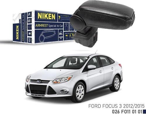 Niken Ford Focus III 2012-2015 Arası Araca Özel Kol Dayama Siyah