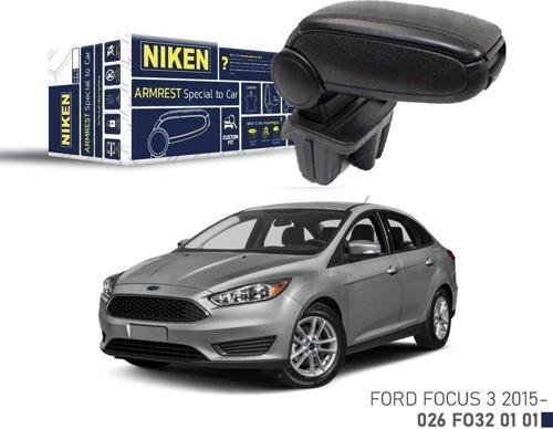 Niken Ford Focus III 2015+ Sonrası Araca Özel Kol Dayama Siyah