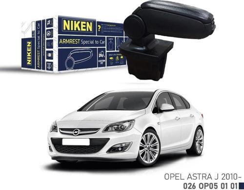 Niken Opel Astra J 2010+ Sonrası Araca Özel Kol Dayama Siyah