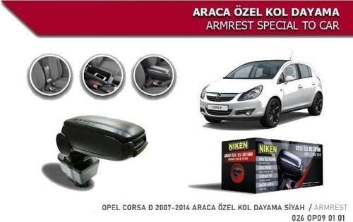 Opel Corsa D Araca Özel Kol Dayama Kolçak 2007-2014 arası Niken