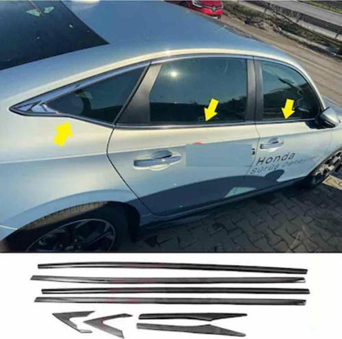 Honda Civic Fe1 Cam Çıtası Krom Komple 2021 sonrası 8 parça