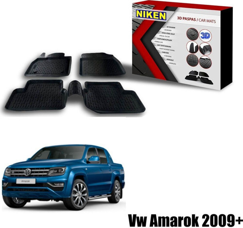 Vw Amarok Havuzlu 3D Paspas Niken Siyah 2009+ Sonrası