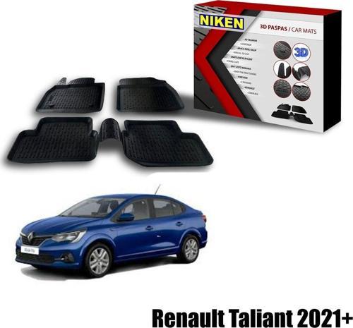 Renault Taliant Havuzlu 3D Paspas Niken Siyah 2021+ sonrası uyumlu