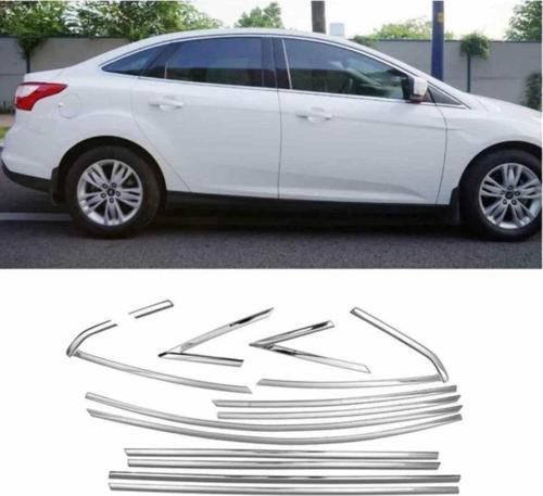 Ford Focus 4 Krom Cam Çerçeve Çıtası 2015-2019 arası