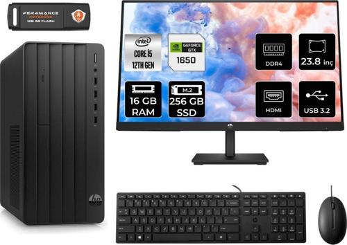Pro Tower 290 G9 Ae6D3A5Eas611 İ5 12500 16Gb Ram 256Gb Ssd Gtx1650 4Gb 23.8" Fdos Masaüstü Pc