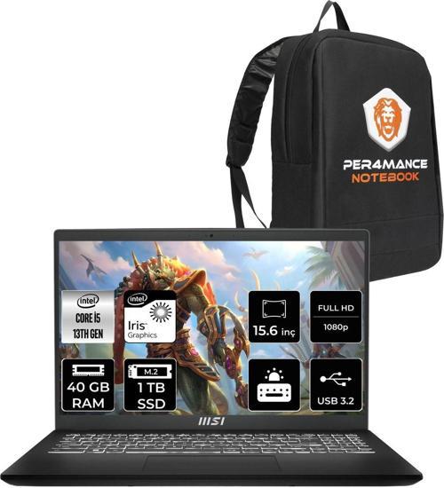 Modern 15 F13Mg İ5 1335U 40Gb 1Tb Ssd 15.6" Fhd 60Hz Fdos Taşınabilir Bilgisayar & Per4 Çanta