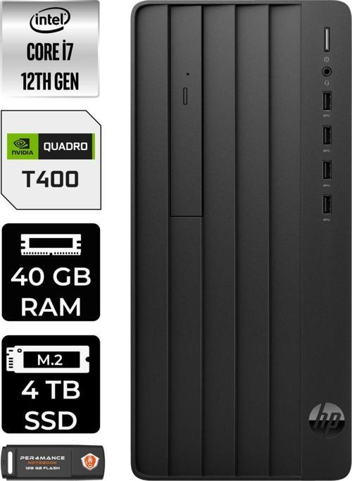 Pro Tower 290 G9 E6D3A3Ea090 İ7 12700 40Gb Ram 4Tb Ssd T400 W11H Masaüstü Bilgisayar