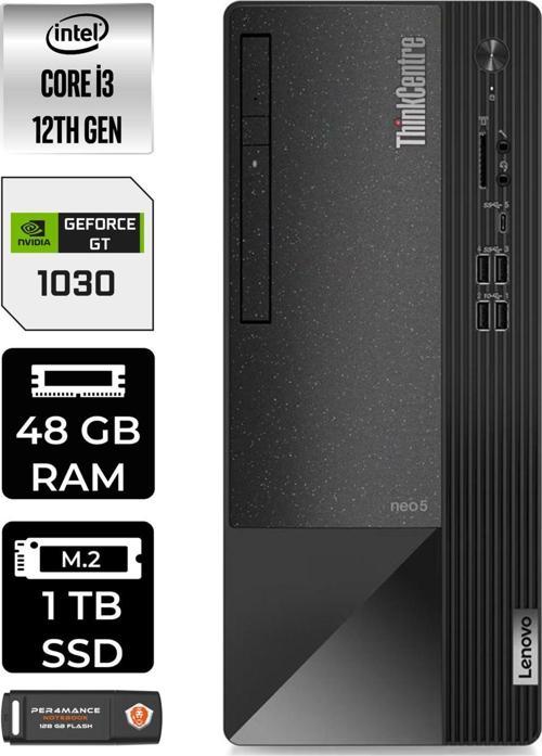Neo 50T 11Sc001Atxe593 İ3 12100 48Gb Ram 1Tb Ssd Gt1030 W11P Masaüstü Bilgisayar