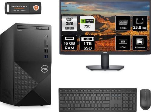 Vostro 3020 Ae3020S313 İ5 13400 16Gb Ram 1Tb Ssd Gt730 4Gb 23.8" Fdos Masaüstü Bilgisayar
