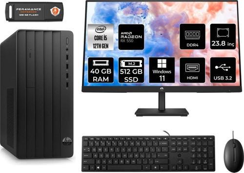 Pro Tower 290 G9 Ae6D3A5Eas287 İ5 12500 40Gb Ram 512Gb Ssd Rx550 4Gb 23.8" W11P Masaüstü Pc