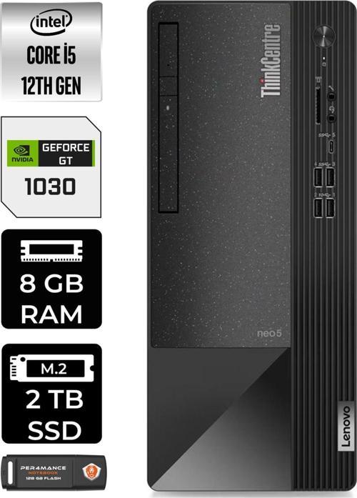 Neo 50T 11Se00Bjtxe554 İ5 12400 8Gb Ram 2Tb Ssd Gt1030 W11P Masaüstü Bilgisayar