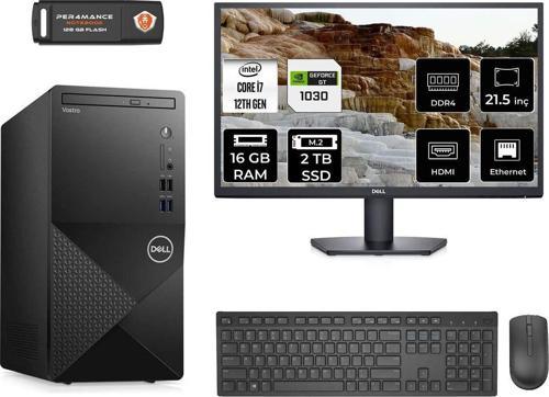 Vostro 3910 Mn753910D464 İ7 12700 16Gb Ram 2Tb Ssd Gt1030 4Gb 21.5" Fdos Masaüstü Pc