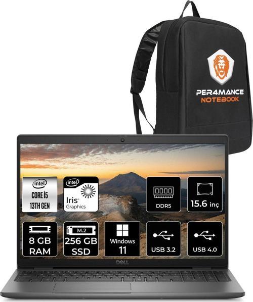 Latitude 3550 İ5 1345U 8Gb 256Gb Ssd 15.6'' Fhd W11H Taşınabilir Bilgisayar & Per4 Çanta