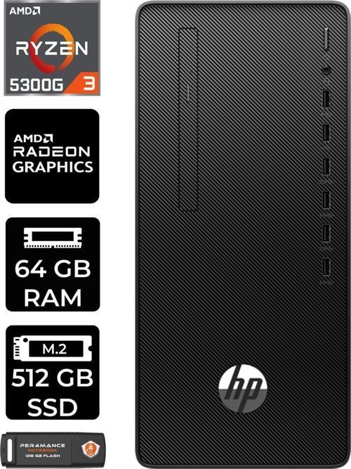 Pro Tower 295 G9 E6D391Ea247 R3 5300G 64Gb Ram 512Gb Ssd Rx550 4Gb W11H Masaüstü Bilgisayar