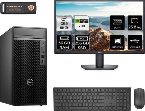 Optılex 7010 Aeo7010S331 İ5 13500 36Gb Ram 256Gb Ssd Gt730 4Gb 23.8" Fdos Masaüstü Bilgisayar