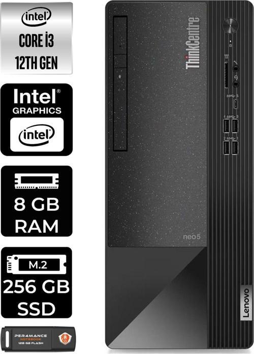 Neo 50T 11Sc001Atxe051 İ3 12100 8Gb Ram 256Gb Ssd W11H Masaüstü Bilgisayar