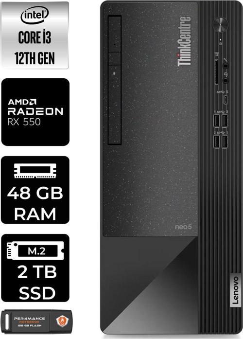 Neo 50T 11Sc001Atxe244 İ3 12100 48Gb Ram 2Tb Ssd Rx550 W11H Masaüstü Bilgisayar