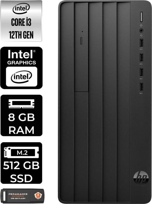 Pro Tower 290 G9 E6D3A1Ea002 İ3 12100 8Gb Ram 512Gb Ssd Fdos Masaüstü Bilgisayar