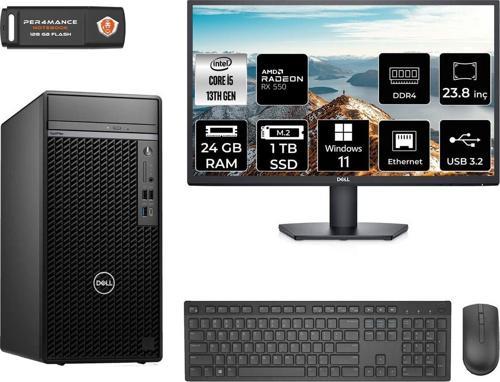 Optılex 7010 Aeo7010S273 İ5 13500 24Gb Ram 1Tb Ssd Rx550 4Gb 23.8" W11P Masaüstü Bilgisayar