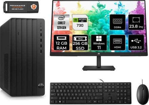 Pro Tower 290 G9 Ae8T2X2Ess356 İ7 13700 12Gb Ram 256Gb Ssd Gt730 4Gb 23.8" W11H Masaüstü Pc