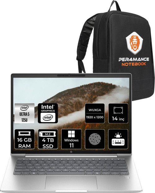 Probook 440 G11 İntel Core Ultra 5 125U 16Gb 4Tb Ssd 14'' Wuxga W11P Sa22Yq & Per4 Çanta