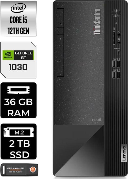 Neo 50T 11Se00Bjtxe584 İ5 12400 36Gb Ram 2Tb Ssd Gt1030 W11P Masaüstü Bilgisayar