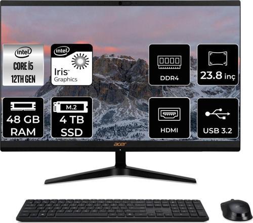 Acer Aspire C24-1700 İ5 1235U 48Gb Ram 4Tb Ssd 23.8" Fhd Fdos All In One Pc Dq.Bjwem.006