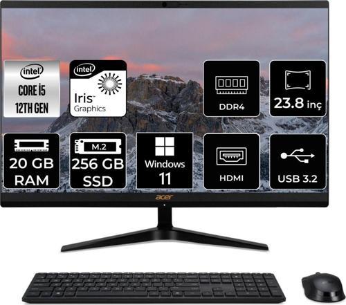 Acer Aspire C24-1700 İ5 1235U 20Gb Ram 256Gb Ssd 23.8" Fhd W11H All In One Pc Dq.Bjwem.006
