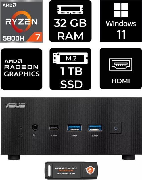 Expertcenter Pn52 R7-5800H 32Gb Ram 1Tb Ssd W11Home Mini Masaüstü Pc & Per4 Bellek