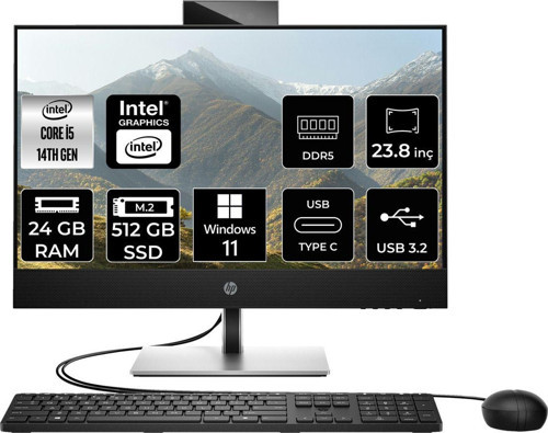 Proone 440 G9 İ5 14500T 24Gb 512Gb Ssd 23.8" Fhd W11H All In One Bilgisayar & Per4 Bellek