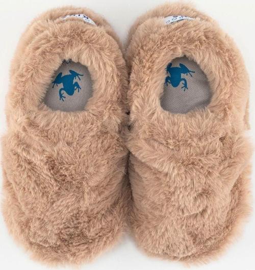 Furry Furry Bej Kürk Barefoot Patik (Hediye Seti)