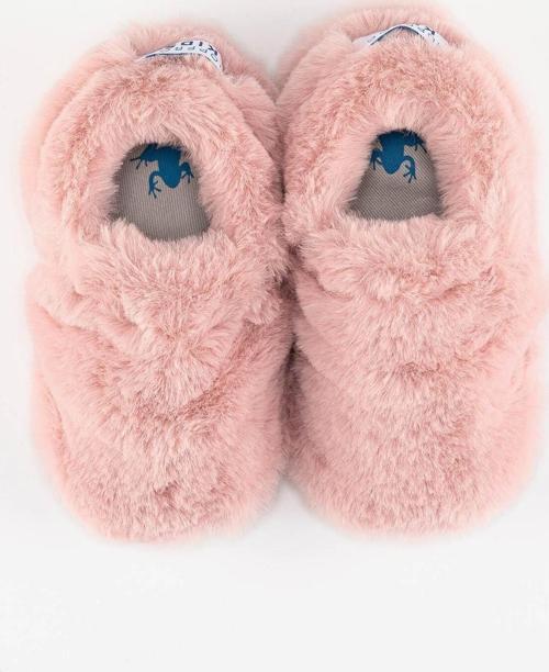 Furry Furry Pembe Kürk Barefoot Patik (Hediye Seti)