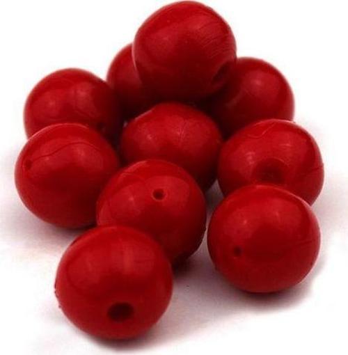 Yüzen Silikon Yem 1 Cm Red 10 Pcs