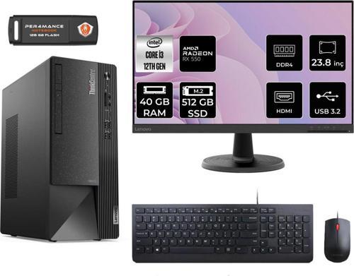 Neo 50T Ae01Atxs187 İ3 12100 40Gb Ram 512Gb Ssd Rx550 23.8" Fdos Masaüstü Bilgisayar