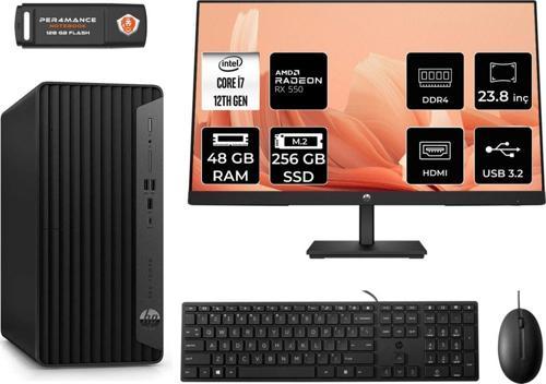 Pro Tower 400 G9 Ae6U3M9Eas191 İ7 12700 48Gb Ram 256Gb Ssd Rx550 4Gb 23.8" Fdos Masaüstü Pc