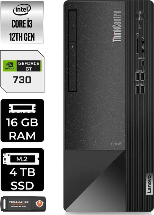 Neo 50T 11Sc001Atxe365 İ3 12100 16Gb Ram 4Tb Ssd Gt730 W11H Masaüstü Bilgisayar