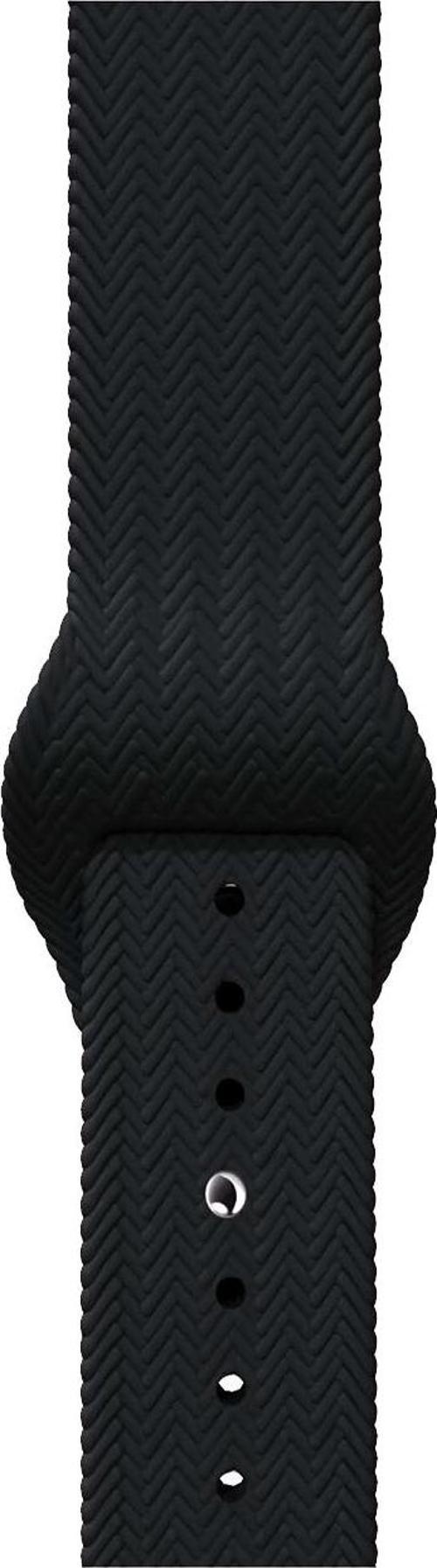 42-49mm Yeni Nesil Apple Uyumlu Akıllı Saat Kordonu Silikon Siyah