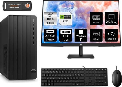 Pro Tower 290 G9 Ae6D3A5Eas378 İ5 12500 32Gb Ram 1Tb Ssd Gt730 4Gb 23.8" W11H Masaüstü Pc