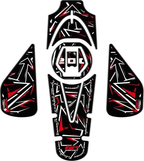 Tank Pad Set Kırmızı Bajaj Pulsar Ns 200 2011-2024
