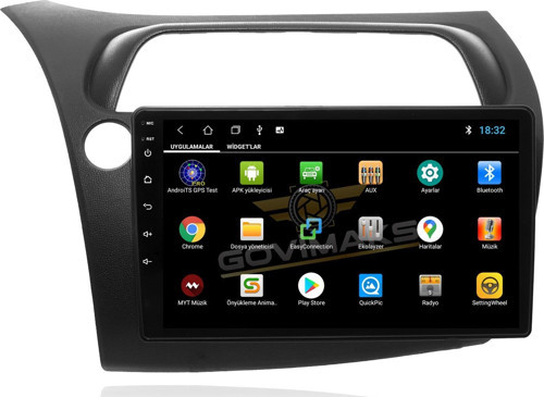HONDA CIVIC TYPE-R 2006-2012  8 GB RAM  128 GB HAFIZA ANDROID MULTIMEDIA TEYP