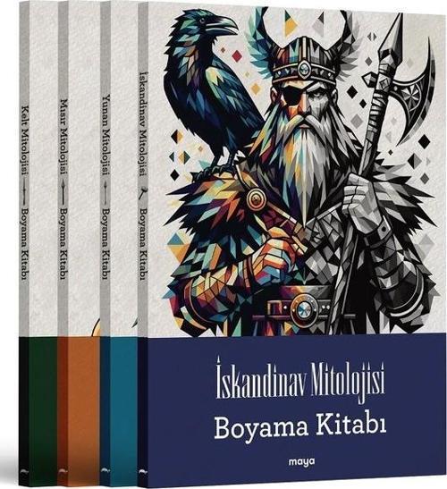 Maya Mitoloji Boyama Seti - 4 Kitap Takım