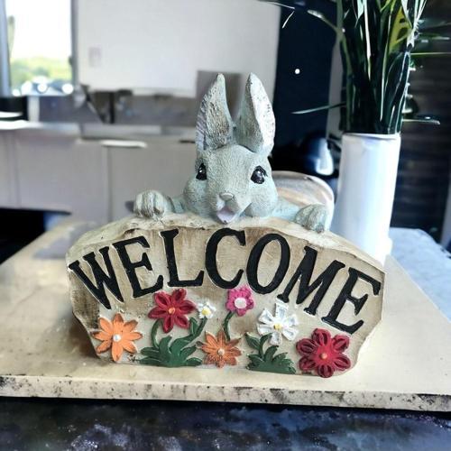 Tavşanlı Welcome Biblo Gri (26X24Cm)