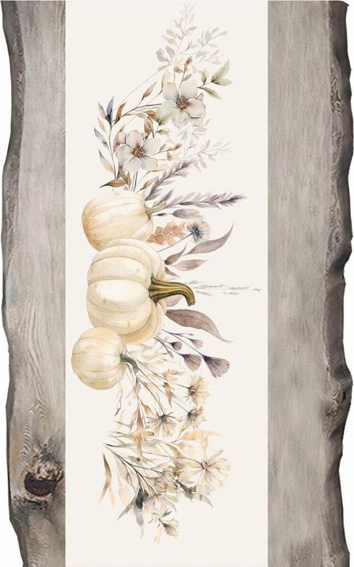 Sonbahar Serisi Balkabakları - Balkabağı Ranır- Runner 45 X 140Cm.